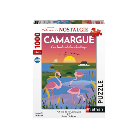 Puzzle 1000 pièces Camargue - Collection Nostalgie par Nathan