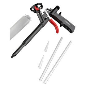 Pistolet à mousse PU professionnel avec poignée ergonomique en métal