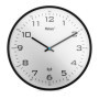 Horloge Murale Radio-pilotée Mebus 30 cm - Design Élégant Noir et Blanc