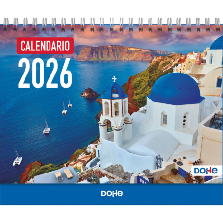 Calendrier de Bureau 2026 Dohe - Vue Mensuelle avec Espace pour Notes