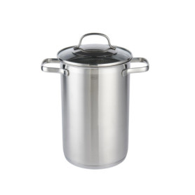 Faitout RÖSLE ELEGANCE en Acier Inoxydable 18/10 avec Couvercle et Panier Amovible - 4,5 Litres