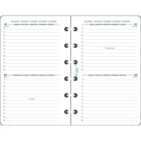 Recharge Exatime 14 Journalier 2026 - 2 Jours à la Page - Exacompta