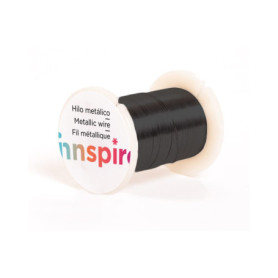 Fil en cuivre noir flexible 0,25 mm - 28 m pour créations en perles