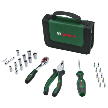 Set d'outils à main Bosch Mobility 26 pièces - Compact et Pratique