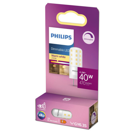 Ampoule LED Capsule Philips 40W GY6.35 Blanc Chaud 2700K
