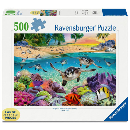 Puzzle Ravensburger 500 pièces - Les bébés Tortues de mer - Détente et Relaxation