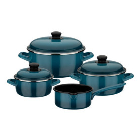 Set de 7 Casseroles en Acier Émaillé GSW Blue Shadow