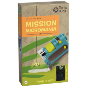 Microscope de Poche HABA Terra Kids pour Enfants - Zoom 60-120x avec Éclairage