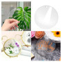 Pack de 5 Plaques Acryliques Ronde Transparentes 20x20 cm pour Bricolage et Décoration