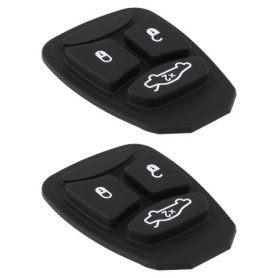Lot de 2 Claviers en Caoutchouc pour Voiture - Compatibles Chrysler et Dodge