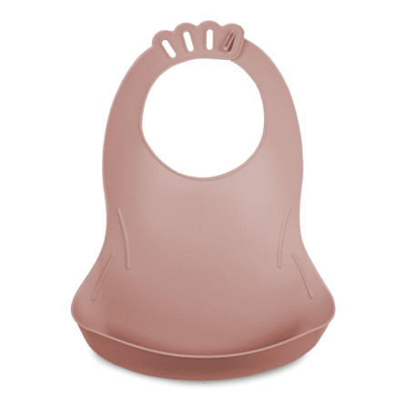 Bavoir BIBOU Thermobaby - Bavoir Bébé Facile à Nettoyer en Rose Câlin
