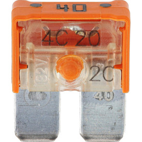 Fusibles Plat Maxi-Compact 40 A - Protection Électrique pour Automobile et Industrie - Blister de 2