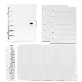 Ensemble de bloc-notes A7 rechargeable avec couverture en PVC et accessoires