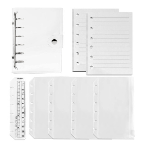 Ensemble de bloc-notes A7 rechargeable avec couverture en PVC et accessoires