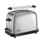 Grille Pain Russell Hobbs Chester Inox pour 2 Tranches avec Réchauffe Viennoiserie
