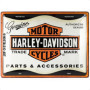 Plaque Rétro Harley-Davidson en Métal - Décoration Vintage 30x40 cm