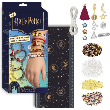 Kit Créatif de Bracelets Magiques Harry Potter - Plus de 1000 Perles et Pendentifs