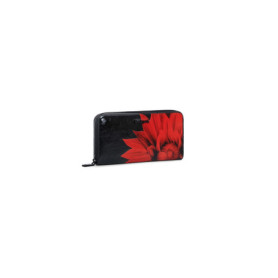 Porte-Monnaie Long Floral Noir Fiona par Desigual