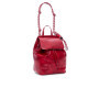 Sac à dos Desigual Half Logo Luena en tissu brillant - Carmine Rouge