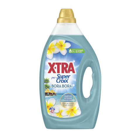 Lessive Liquide Super Croix X-Tra Bora Bora - Parfum Monoï & Aloe - 42 Lavages