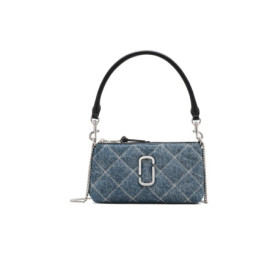 Sac à main MARC JACOBS THE POCHETTE en denim matelassé