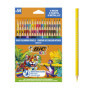 Pack de 54 Crayons de Couleur BIC Kids Smooth - Bois Responsable