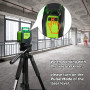Huepar LR-6RG Détecteur Niveau Laser Pour Laser à Impulsions, Numérique Récepteur de Niveau Laser Vert et Rouge, Utiliser avec L