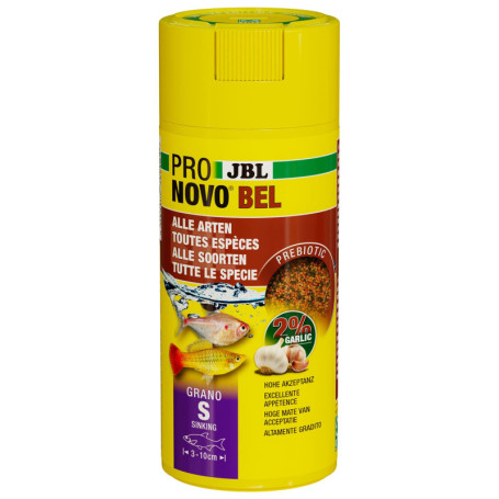 JBL PRONOVO BEL GRANO - Granulés Alimentaires pour Poissons d'Aquarium 3-10 cm, 250 ml