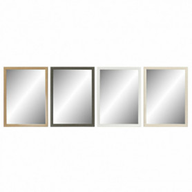 Miroir mural DKD Home Decor Verre Naturel Gris Marron Blanc PS 4 Unités (56 x 2 169,99 €