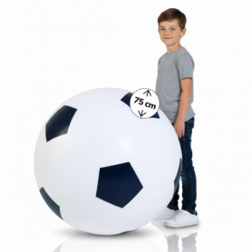 Ballon de Football XXL en Caoutchouc Noir et Blanc pour Enfants