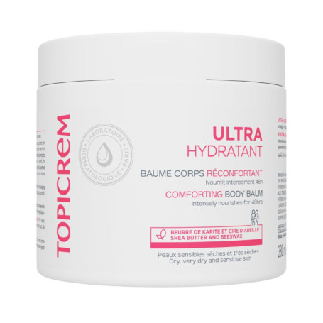 Topicrem Baume Corps Ultra Hydratant 380 ml - Nourrit et Protège les Peaux Sensibles