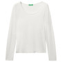 T-shirt à Manches Longues en Éco-Viscose - Blanc - United Colors of Benetton