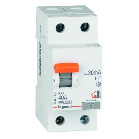 Interrupteur Différentiel Bipolaire Legrand 40A 30mA Type AC