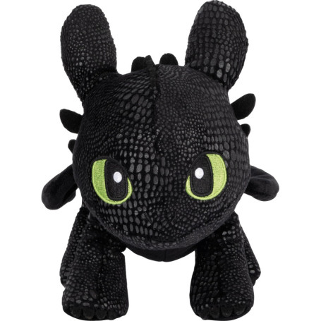 Peluche Dragon Noir Schmidt 30 cm - Douce et Sûre