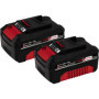 Pack de 2 Batteries 4,0 Ah Power X-Change Einhell - Système Double 18V