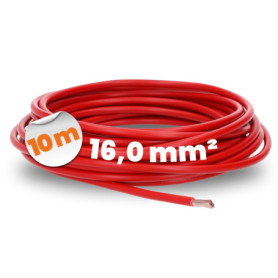 Câble PVC Rouge H07V-K 16 mm - 10 mètres Lapp