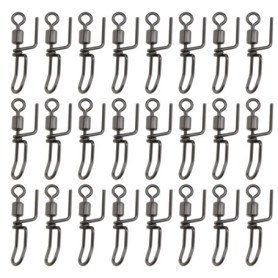 Lot de 50 émerillons en acier inoxydable pour pêche en mer - LT Easiyl