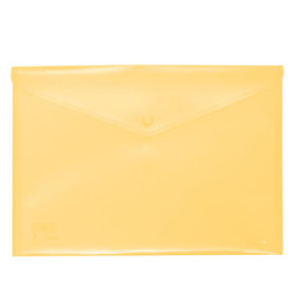 Porte-documents Ecoplás Grafoplás en plastique translucide jaune 17,5 x 24,5 cm