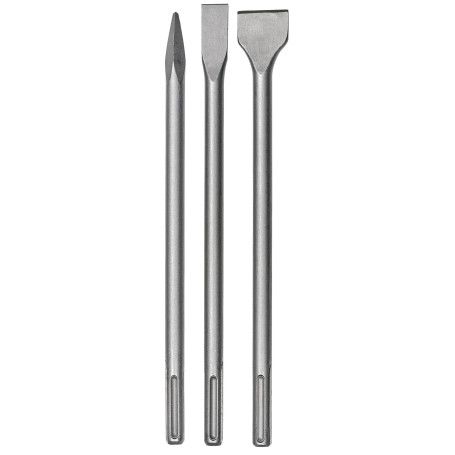 Jeu de 3 Burins SDS-max Einhell pour Marteaux Perforateurs