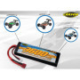 Batterie LiPO 7.4V 3600mAh 60C pour Voitures RC - Carson