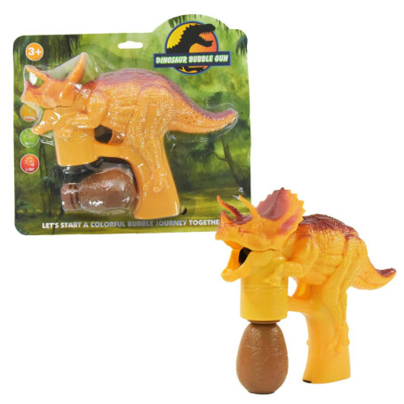 Pistolet à Bulles de Savon Dinosaure Tricératops - Kögler Orange