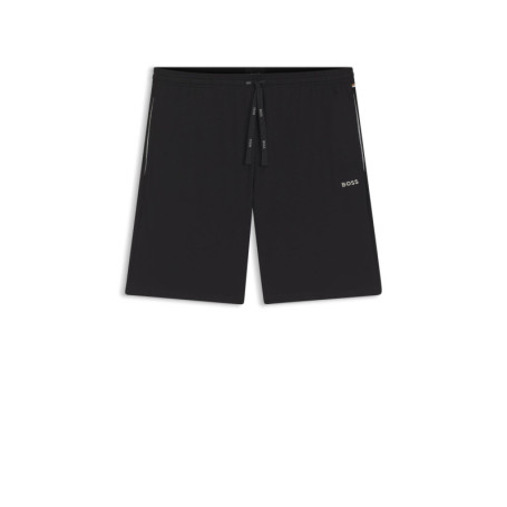 Short en Coton Stretch BOSS pour Hommes avec Logo Brodé