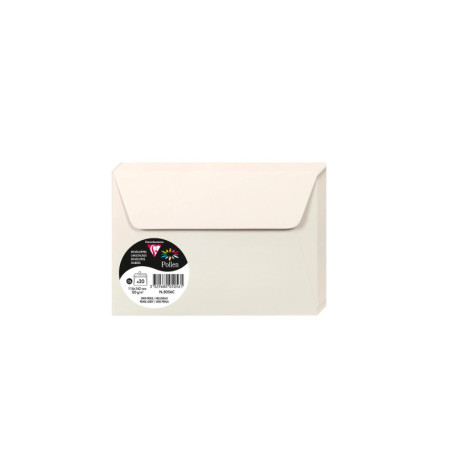 Enveloppes C6 Gris Perle Auto-Adhésives Clairefontaine - Lot de 20