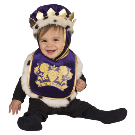 Déguisement Bébé Roi avec Bavoir et Chapeau - Rubie's
