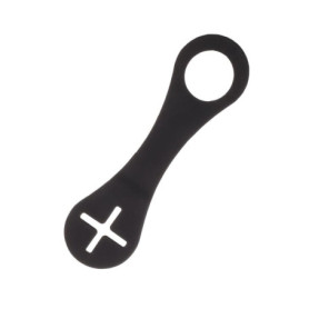 Sac à Crottes Chien Icoo Noir en Silicone Flexible et Durable