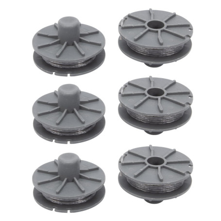 Konuooer Bobines de Fil de Rechange pour Débroussailleuse - 6 Pièces 1,6 mm