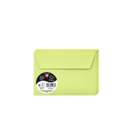 Enveloppes C6 Vert Bourgeon Auto-Adhésives Clairefontaine - Lot de 20