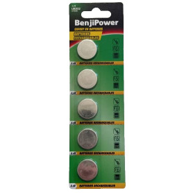 Pack de 5 Piles Bouton Rechargeables LIR2032 - Remplace CR2032