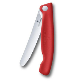 Couteau de Pique-Nique Pliable Victorinox Swiss Classic - Rouge