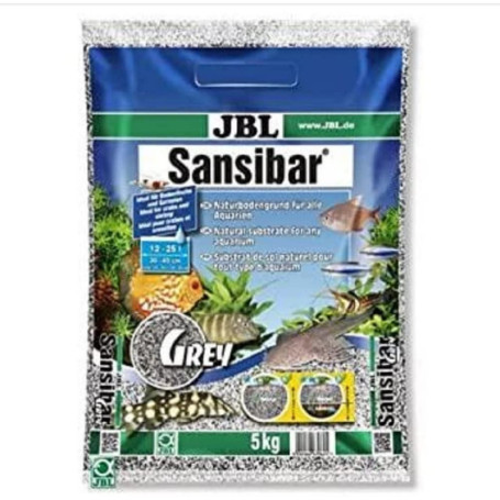 JBL Sansibar Substrat Aquariophilie Gris 5 kg - Sable Naturel pour Aquariums